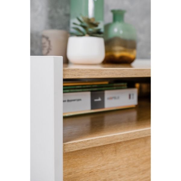 Комод «Айрис 455», 832 ? 420 ? 881 мм, цвет белый / дуб золотистый