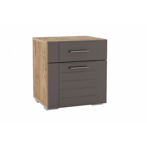 Тумба прикроватная Livorno НМ 013.62 Х, 452х380х488, 10 26 Софт Графит, Дуб Бунратти