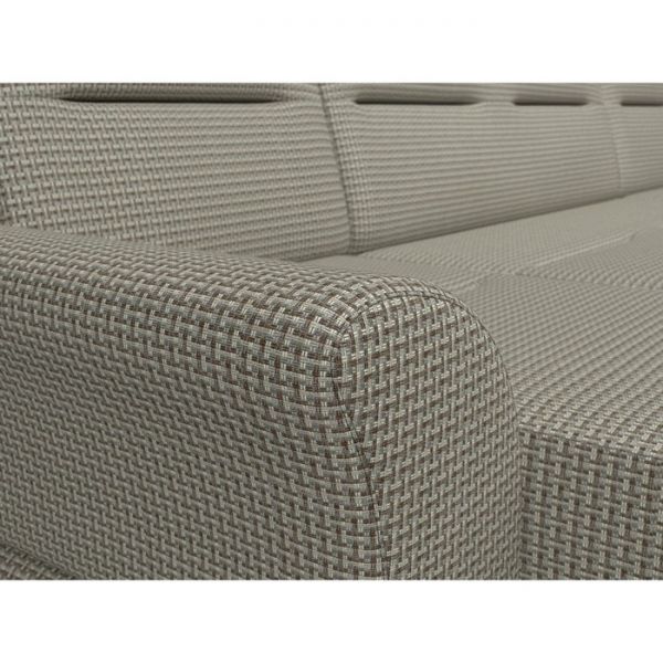 П-образный диван «Клайд», механизм дельфин, рогожка, цвет бежевый