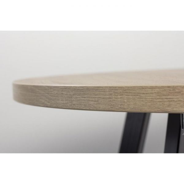 Стол РИМ D-940/1390 Дуб Бардолино серый/Опора РИМ Гаспар-К, черный матовый