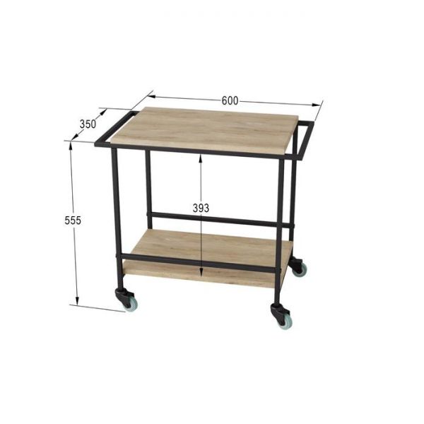 Стол журнальный «Фрэнки», 600 ? 350 ? 555 мм, цвет дуб американский