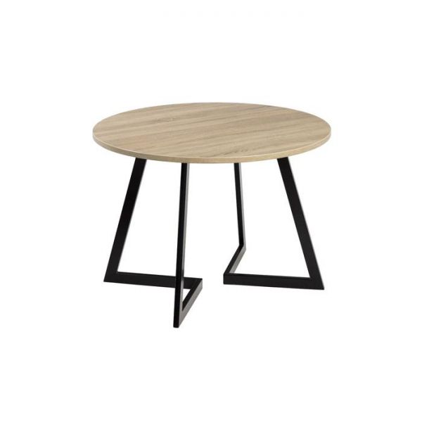 Стол ГЕРМЕС D-1050 Дуб Бардолино серый/Опора Гермес, Гаспар-К, Черный матовый