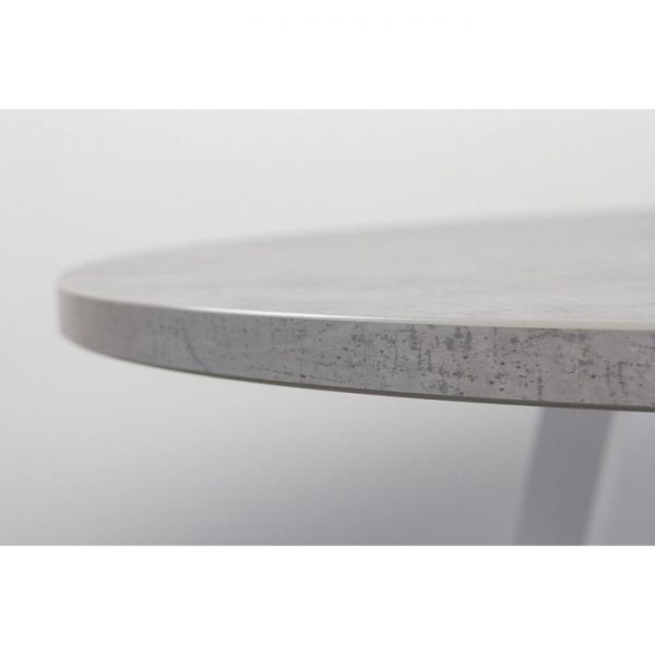 Стол ГЕРМЕС D-1050 Бетон Чикаго светлый/Опора Гермес, Гаспар-К, Белый глянец