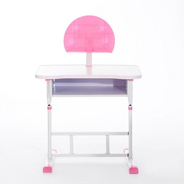 Растущая парта со стулом S03, розовая, ростовая группа №3-4
