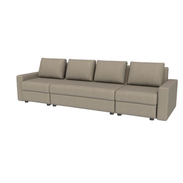 Диван "Оскар угловой М1+М2+М1П1" ППУ, ткань эффект 16