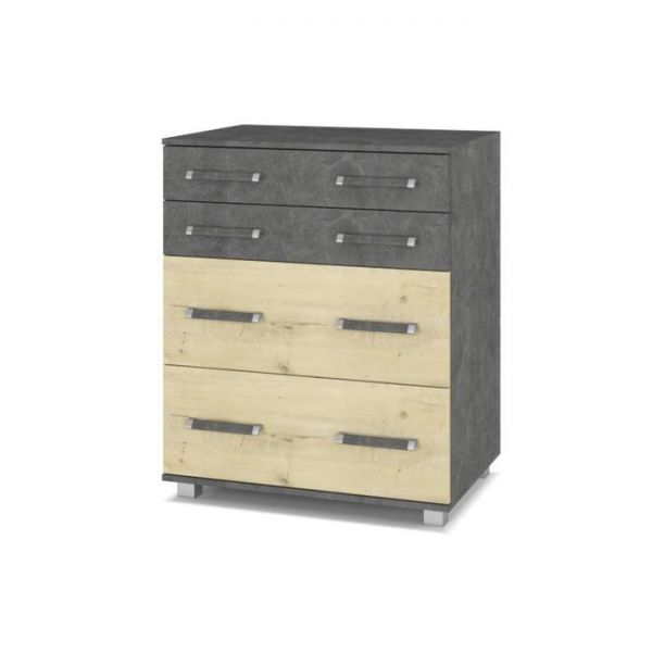 Комод Виора В88 520х800х966 Камень темный/дуб ирландский