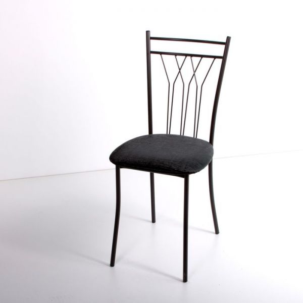 Стул на металлокаркасе Премьер СТ коричневый/бенгал антрацит