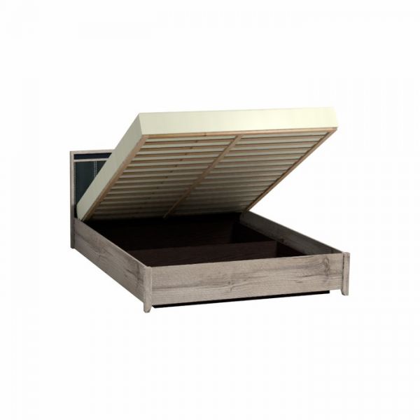 Кровать Люкс с подъёмным механизмом Nature 308, 1400 ? 2000 мм, цвет гаскон пайн / чёрный