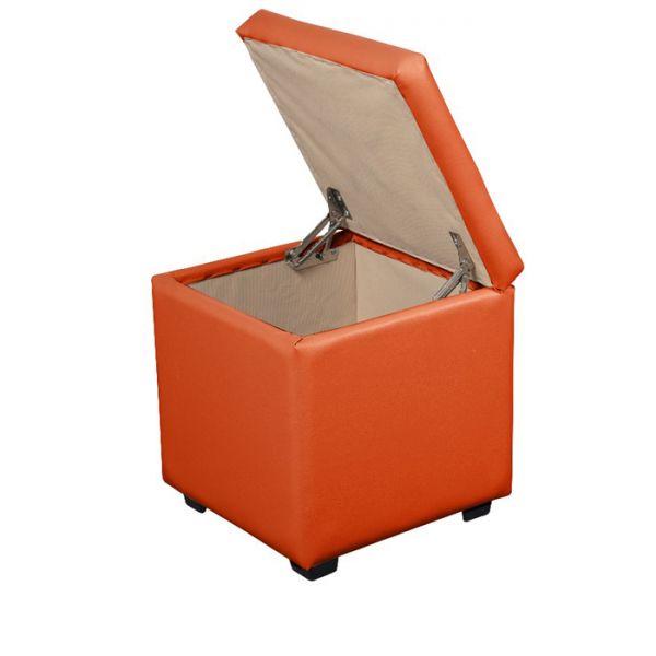 Пуф Рига 400х400х430 оранжевый