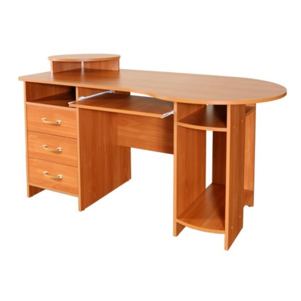 Стол компьютерный, 1647 ? 742 ? 748(844) мм, цвет клён ванкувер