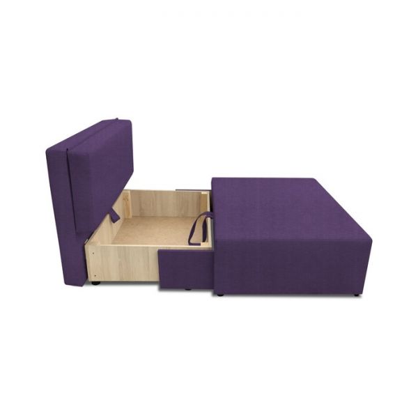 Детский диван «Капитошка», еврокнижка, рогожка, цвет vital violet