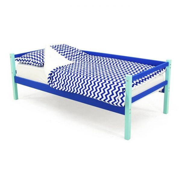 Детская кровать-тахта Svogen мятно-синий