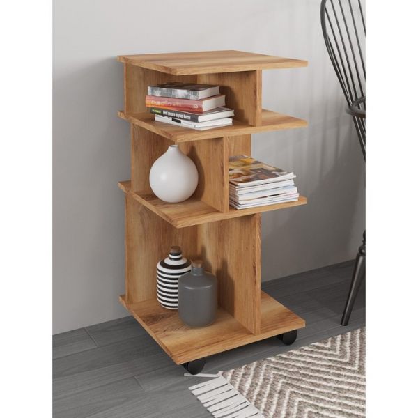 Стеллаж мобильный «Сеул», 400 ? 400 ? 815 мм, цвет дуб кельтик