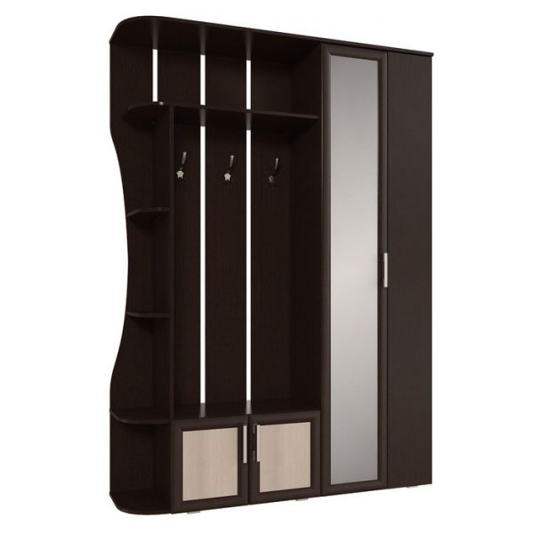 Прихожая Ксения-1 1500х384х2102 венге/лоредо