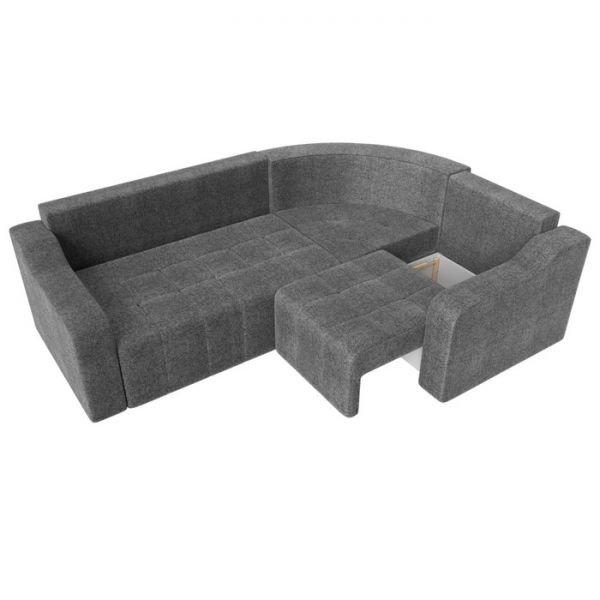 Угловой диван «Кембридж», механизм еврокнижка, рогожка, цвет бежевый