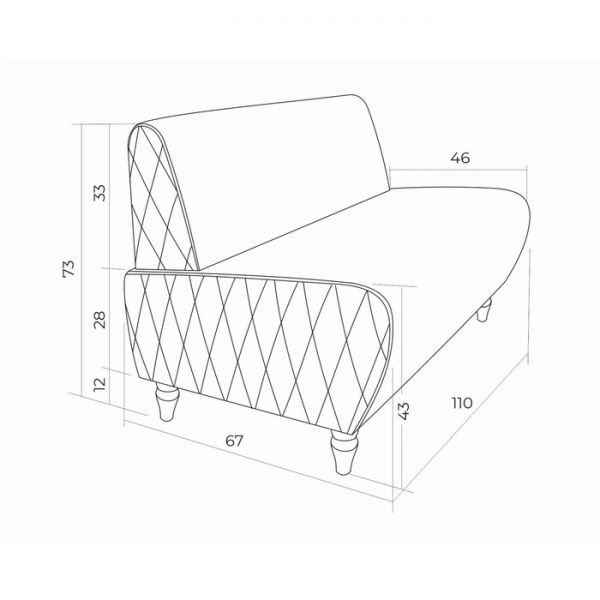 Диван "Буно" экокожа крем
