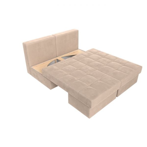 Диван трансформер «Сплит», механизм еврокнижка, рогожка, цвет серый