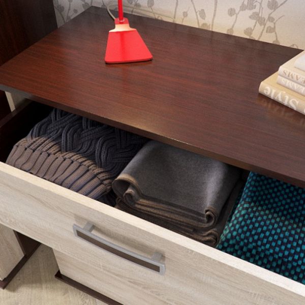 Комод с 3-я ящиками ДАЛЛАС 900х440х900 Венге/Дуб Сонома