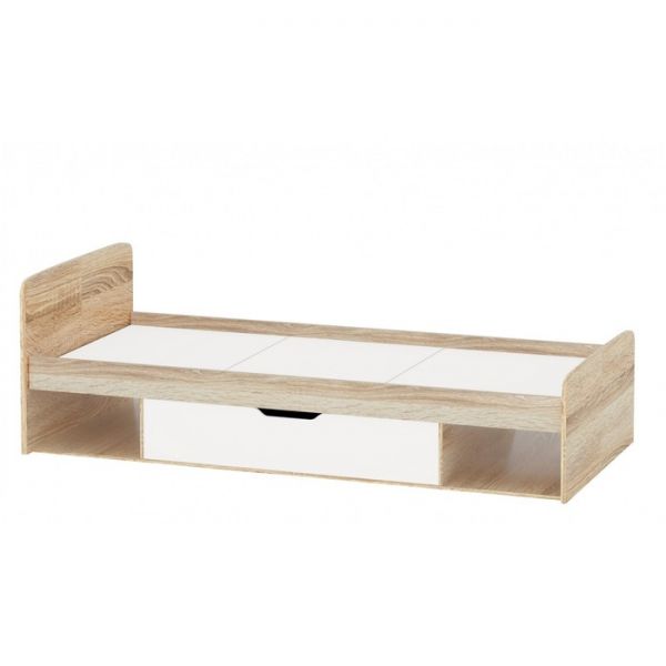 Кровать «Стелс», 90 ? 200 см, цвет дуб сонома / белый