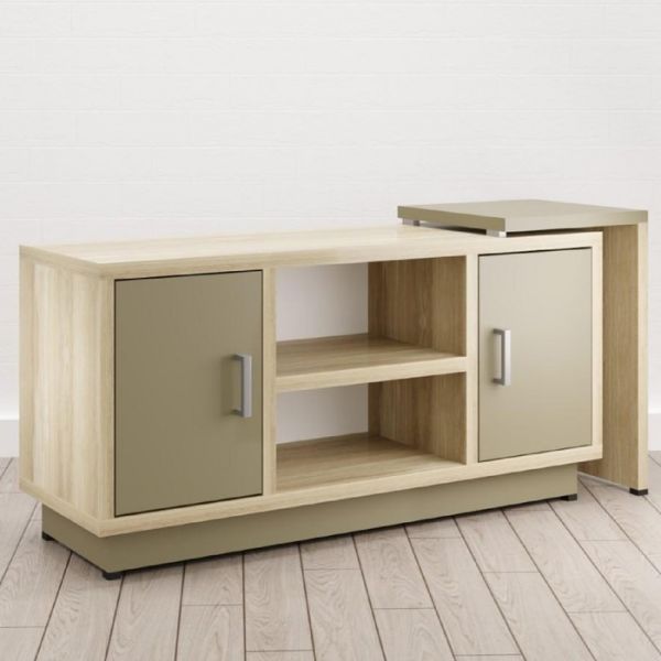 Тумба "Дизайн" 1440*450*820 мм Дуб/Мокко