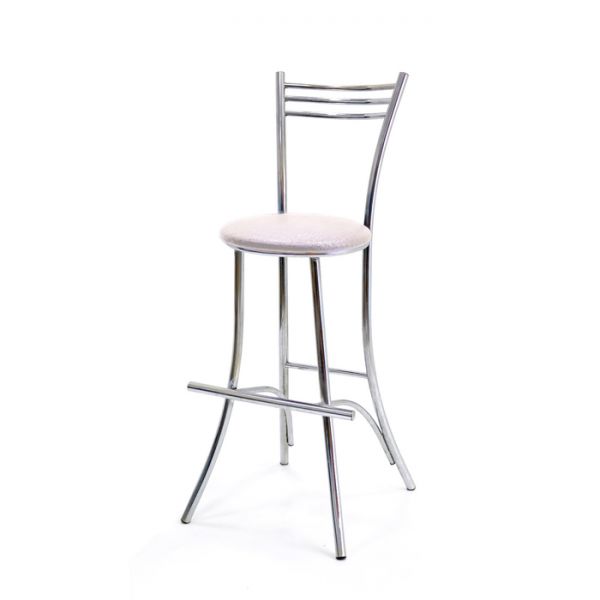 Стул барный «Увертюра», хром, цвет рубин