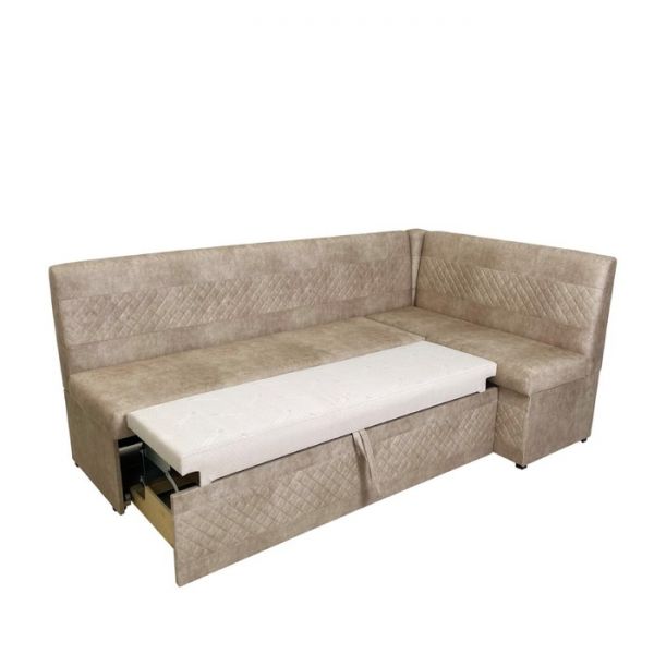 Кухонный уголок «Фантазия», левый угол, цвет эмилия милк