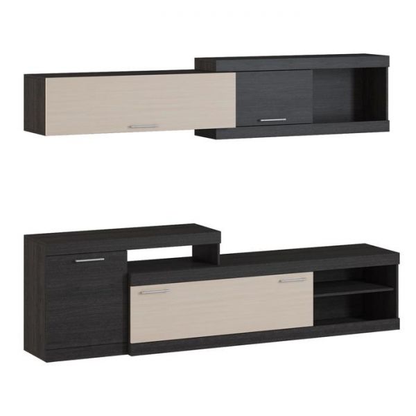 Стенка Oskar 2300*420 Венге/Дуб молочный