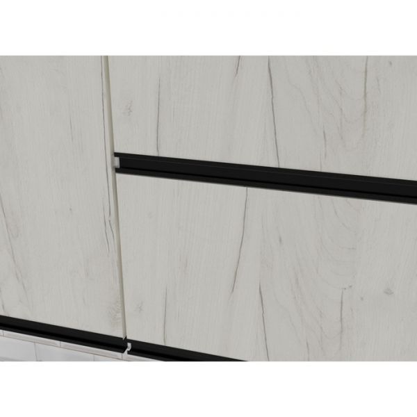 Кухонный гарнитур Амели лайт 1200х600 Белый/Дуб бунратти/Дуб грей