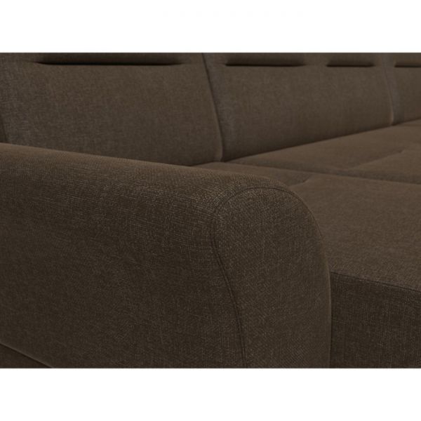 П-образный диван «Клайд», механизм дельфин, рогожка, цвет бежевый