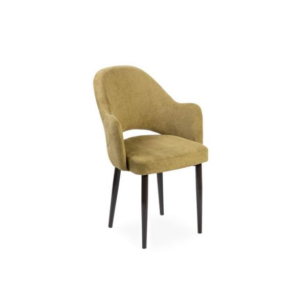 Стул "КЛЕО" ШАРЛИ 10 (рогожка, хаки) каркас СТАНДАРТ Коричневый