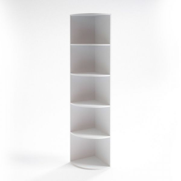 Шкаф угловой низкий НШ-13, 380х380х1153 мм, белый шагр