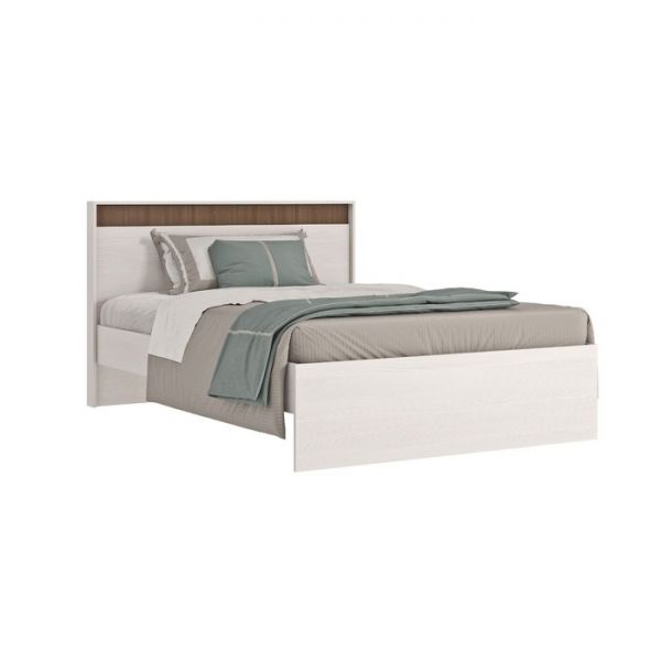 Кровать «Ницца», 1400 ? 2000 мм, бодега светлый / ясень шимо тёмный