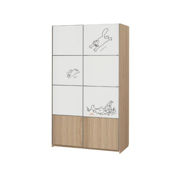 Шкаф-купе «Кот № 27», 1200 ? 600 ? 2040 мм, цвет туя светлая