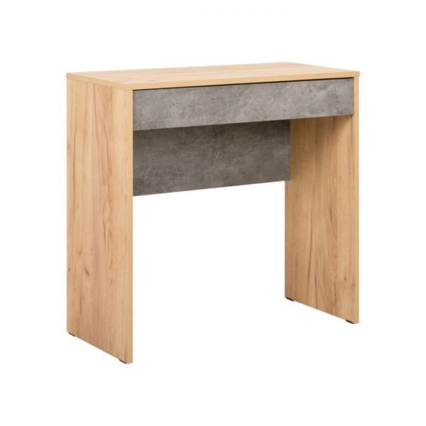 Стол письменный Крафт 12.35, 790х372х753, Камень темный/Дуб крафт золотой