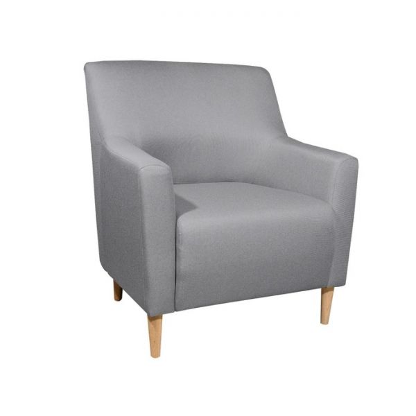 Кресло «Универ 1», велюр, цвет серый