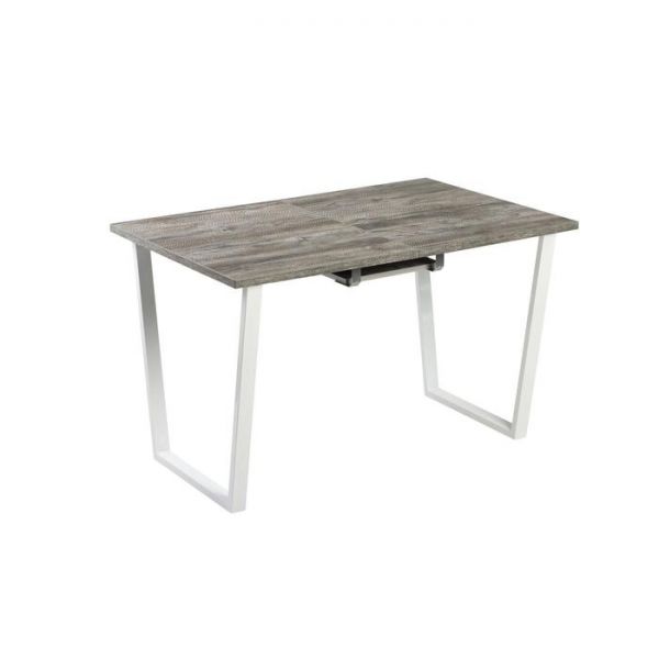 Стол АТЛАНТ-01 1100/1500*700х750 Сосна Пасадена/Опора АТЛАНТ-Белый глянец