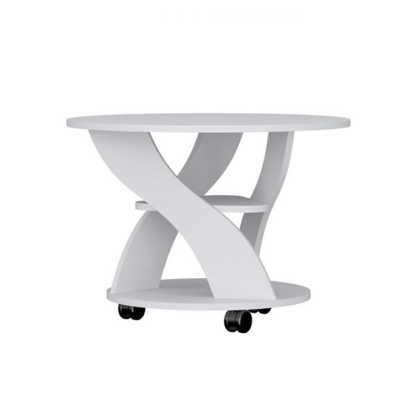 Стол журнальный 1, 700 ? 700 ? 495 мм, цвет белый