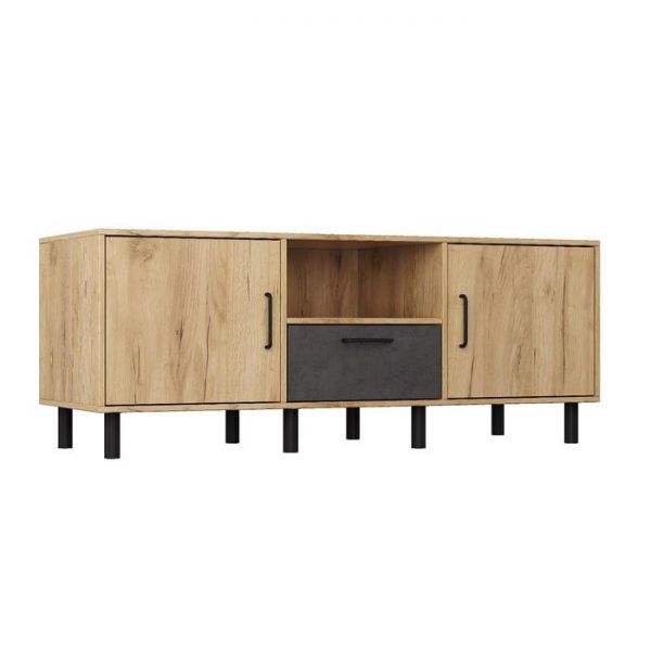 Тумба ЛОФТ для ТВ-20 1500х550х590 Дуб Бунратти/ Малави