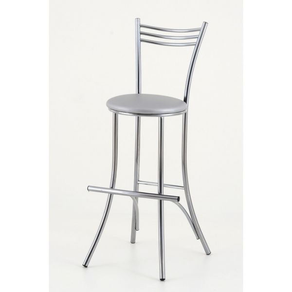 Стул барный «Увертюра», хром, цвет рубин
