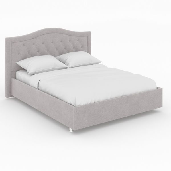 Кровать «Ротонда» с ПМ, 140 ? 200 см, ортопедическое основание, рогожка, цвет серый