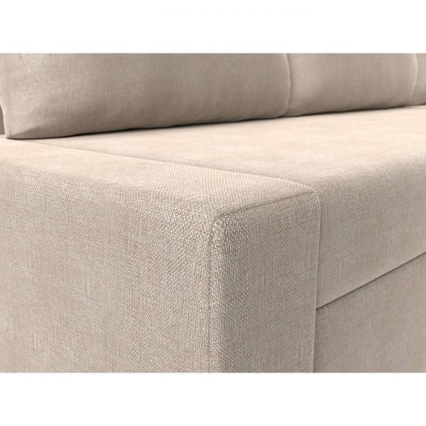 Угловой диван «Версаль», механизм дельфин, рогожка, правый угол, цвет бежевый