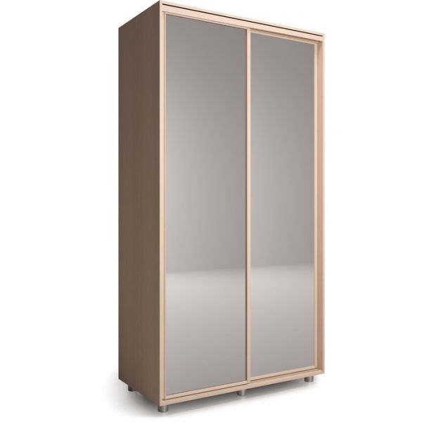 Шкаф-купе Удачный 2 зеркала 1200х600х2300 Венге Темный