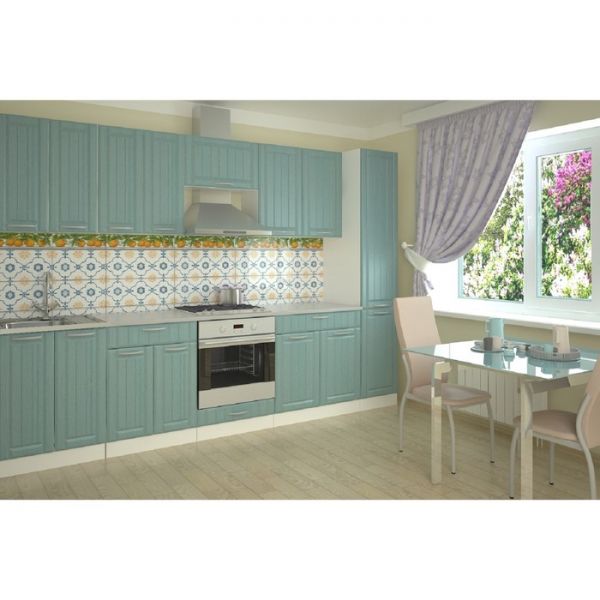 Кухонный гарнитур Гарнитур 13Р 3000 Белый/Голубой прованс