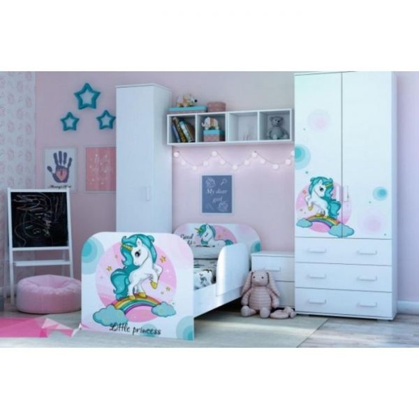 Кровать односпальная Тойс 1832х800 белый/Little Pony