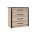 Комод «Эшли», 800 ? 468 ? 816 мм, цвет венге / дуб сонома