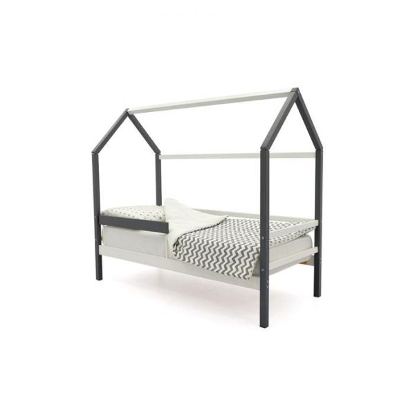 Детская кровать-домик Бельмарко Svogen графит-белый