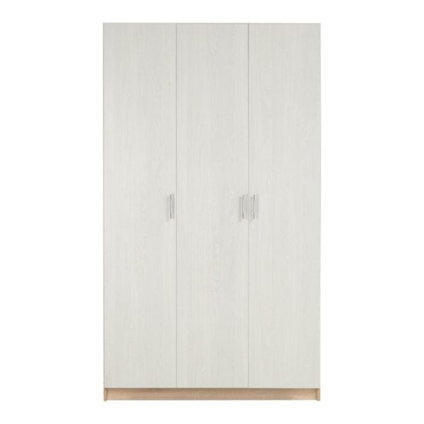 Шкаф трёхстворчатый Бася-1 2100х1200х560 дуб сонома/ясень анкор светлый