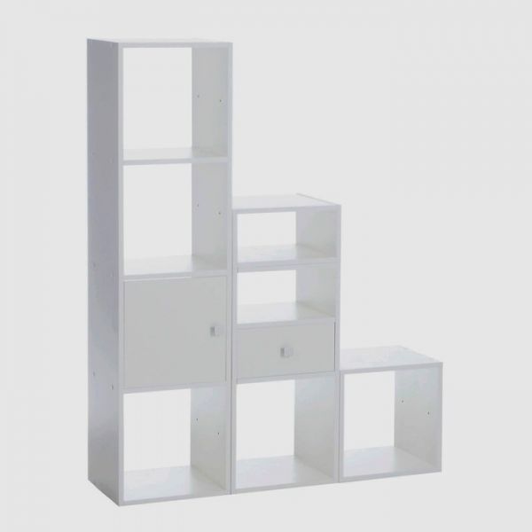 Стеллаж №4 DICE CUBE 4 секции, 360х320х1395, Белый