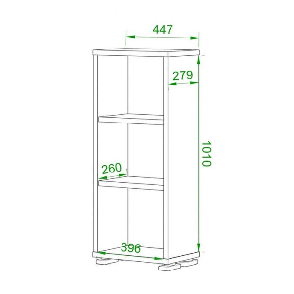 Стеллаж, 450 ? 300 ? 1100 мм, цвет венге