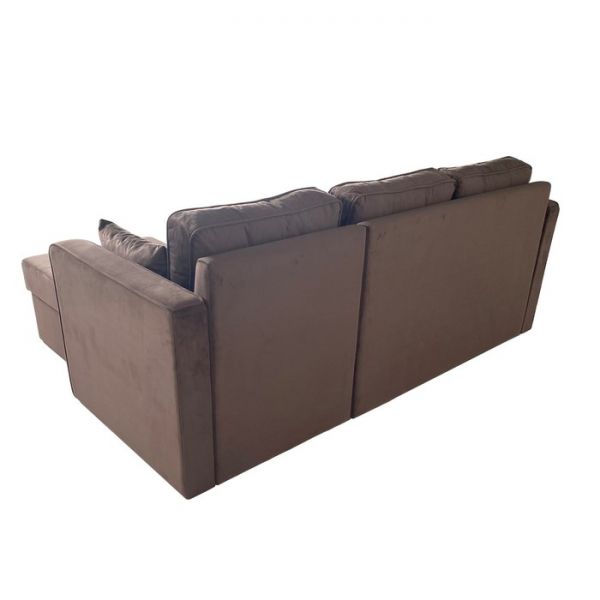 Угловой диван «Фаворит», механизм дельфин, цвет бинго бежевый